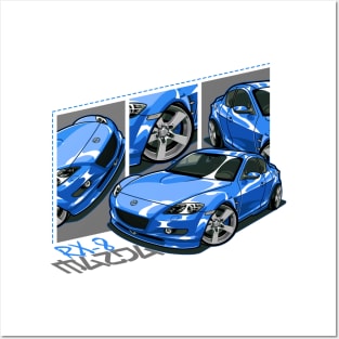 Mazda RX8, JDM Car Posters and Art